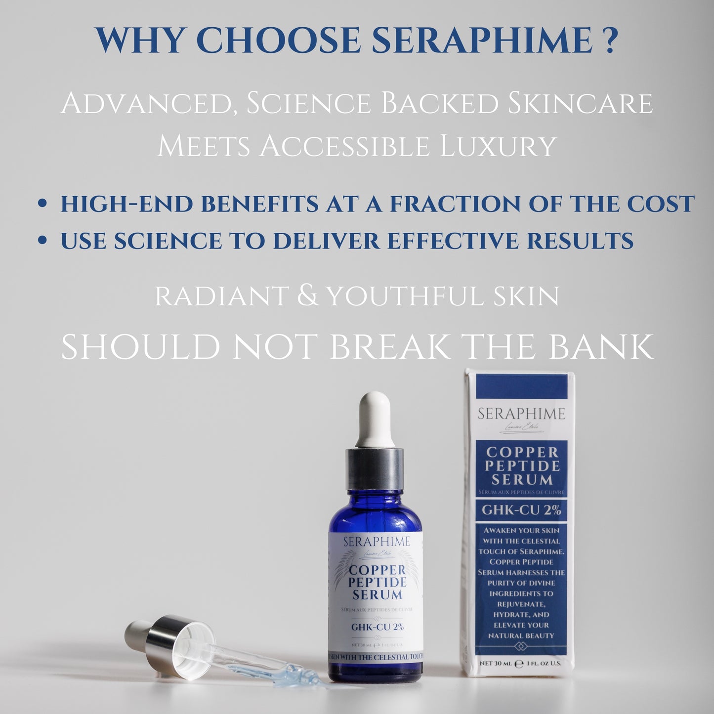 Copper Peptides Serum for Face - 2% GHK-CU