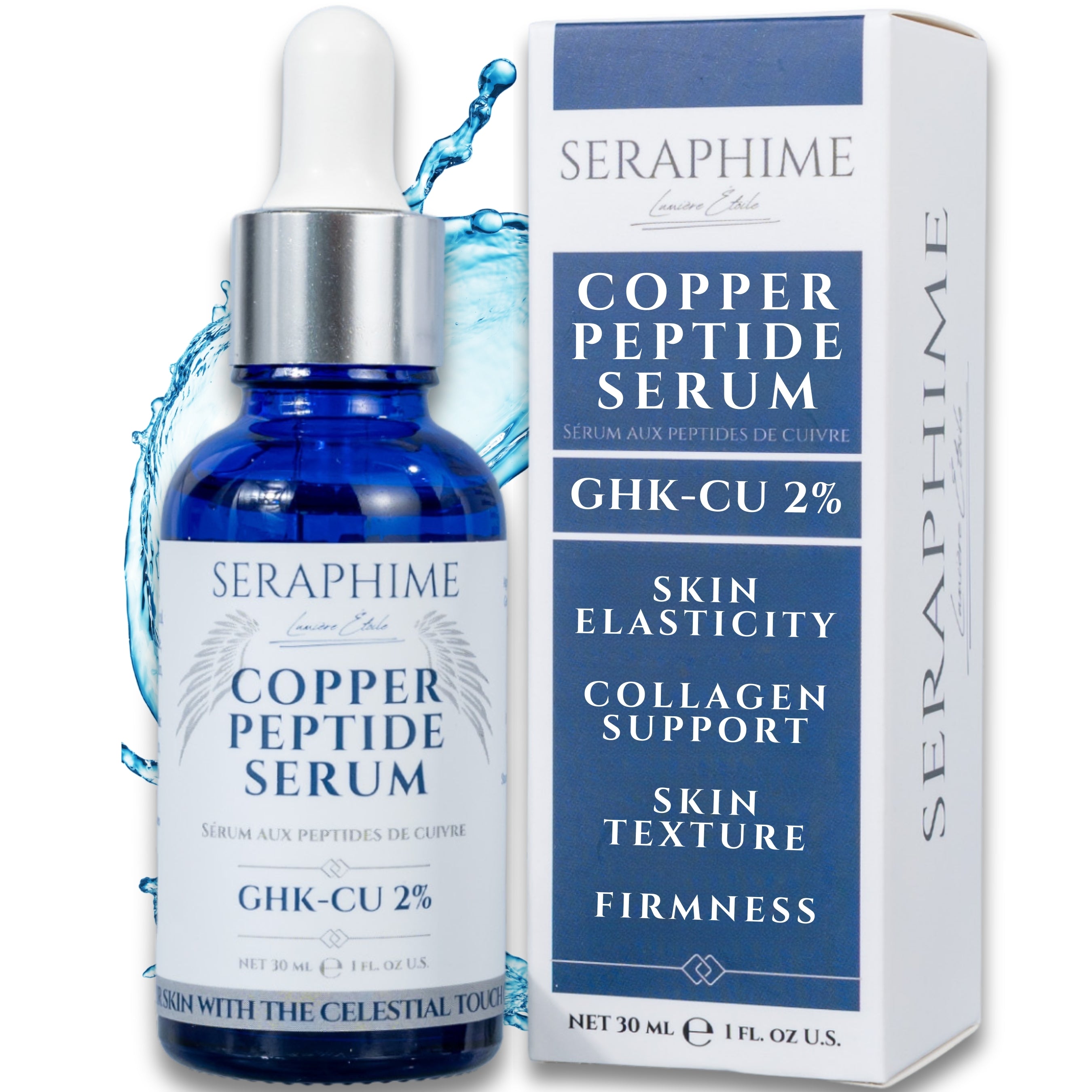 Copper Peptides Serum for Face 2% Copper Peptide with 4% Epidermal Growth Factor (EGF Serum) Niacinamide Ceramides Squalane & Hyaluronic Acid Multi Copper Peptides Serum for Face 2% Copper Peptide with 4% Epidermal Growth Factor (EGF Serum) Niacinamide Ceramides Squalane & Hyaluronic Acid Multi