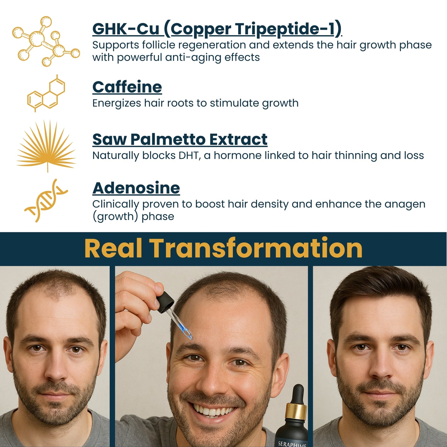 Copper Peptide Serum for Hair Growth and Scalp Care