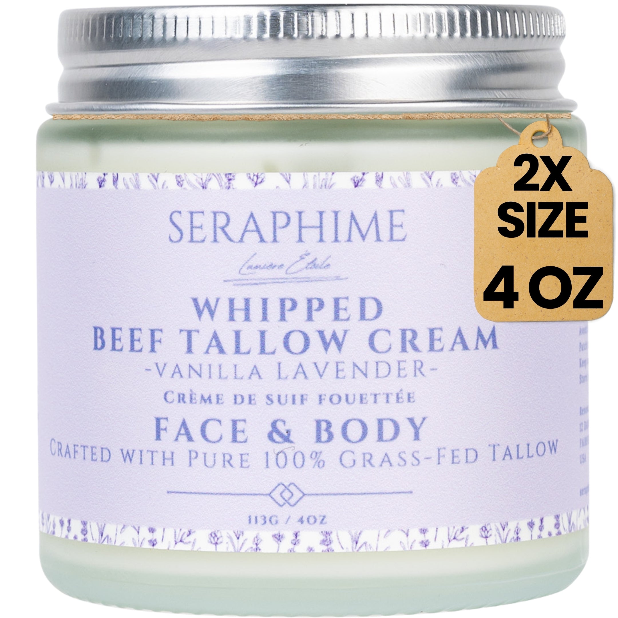 Whipped Beef Tallow Cream (Vanilla/Lavender)