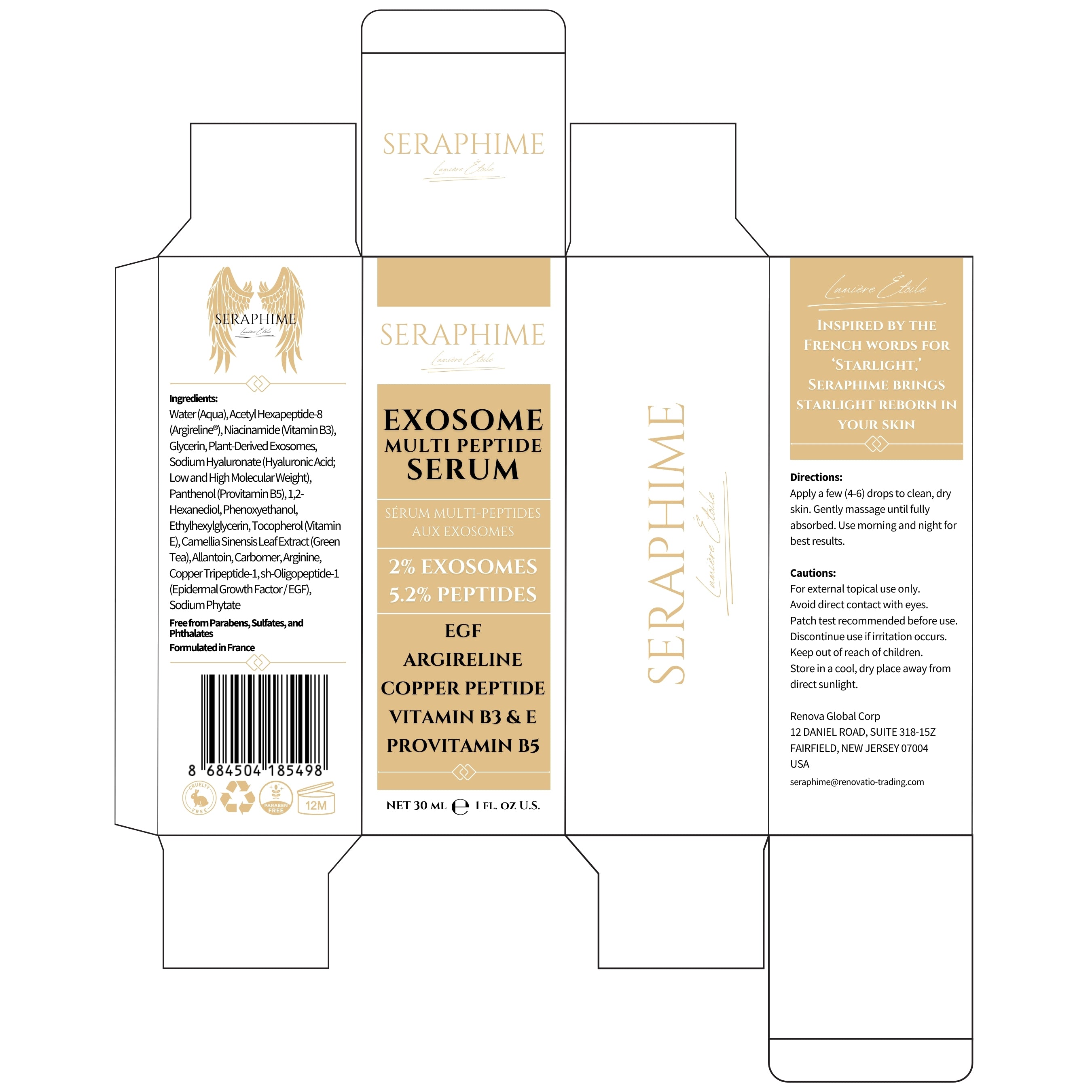 Exosomes for Skin Serum – Anti-Aging Multi Peptide Serum for Face, Fine Lines & Microneedling – 2% Exosomes, GHK-Cu Copper Peptides, Argireline, EGF & Hyaluronic Acid