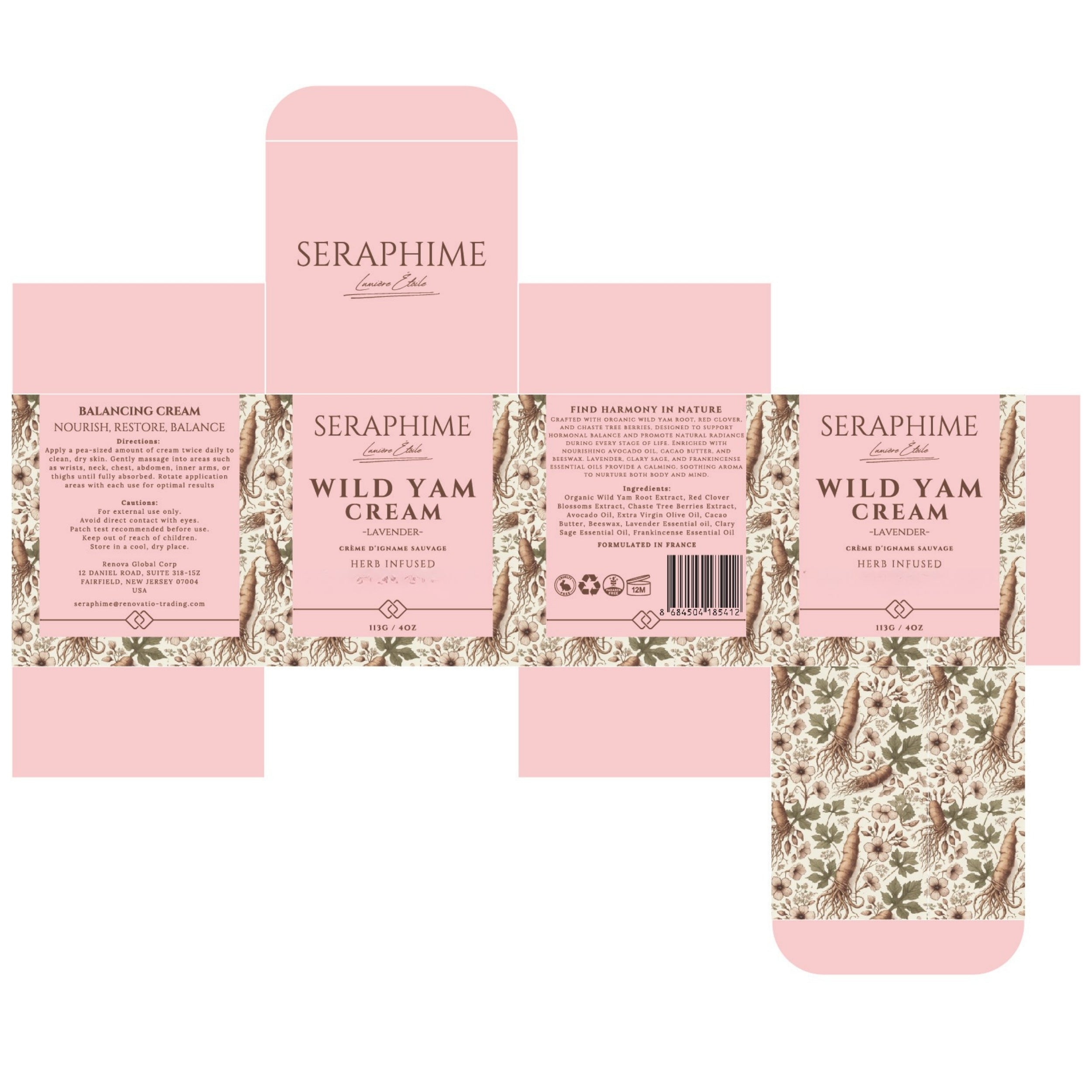Wild Yam Cream for Hormone Balance (Lavender)