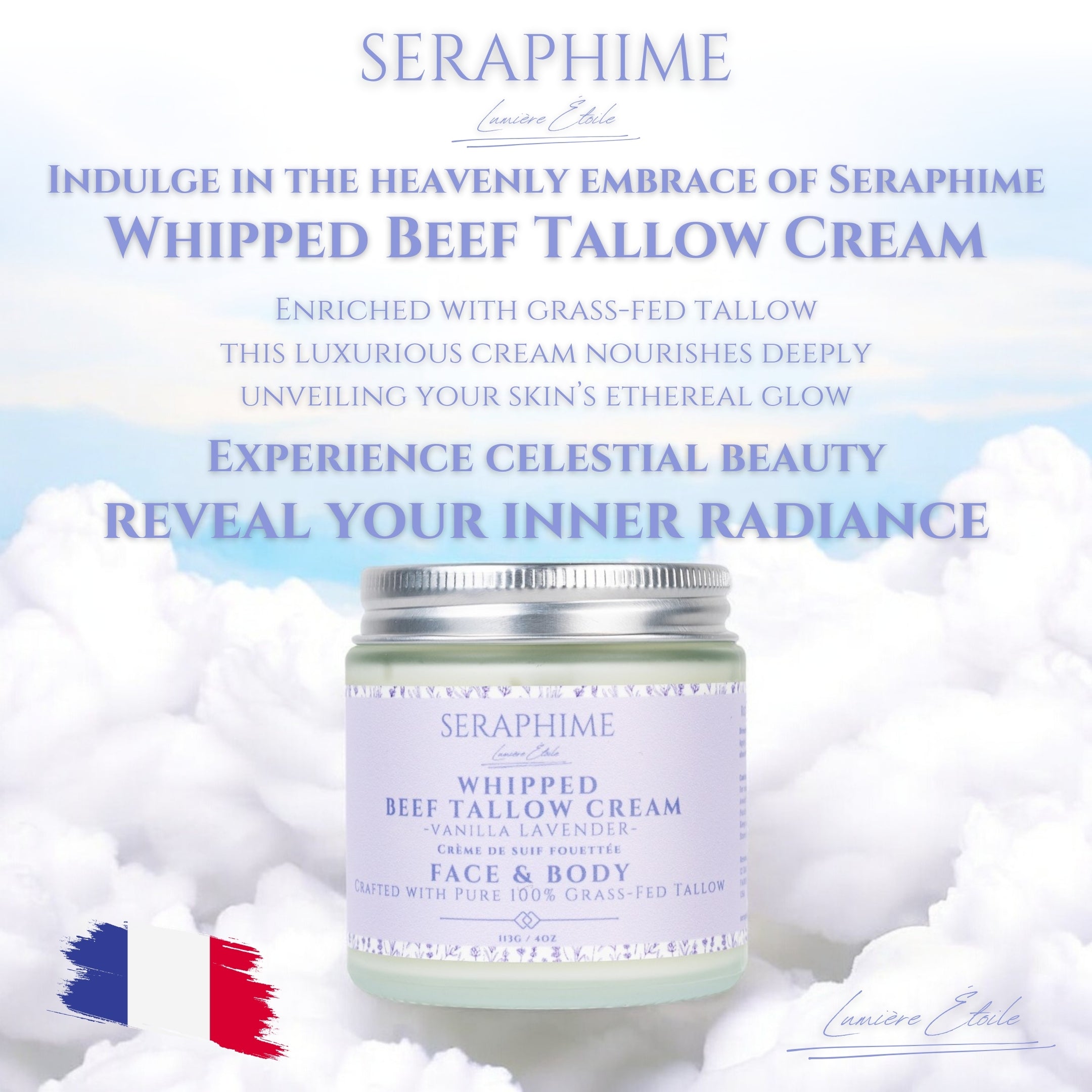 Whipped Beef Tallow Cream (Vanilla/Lavender)