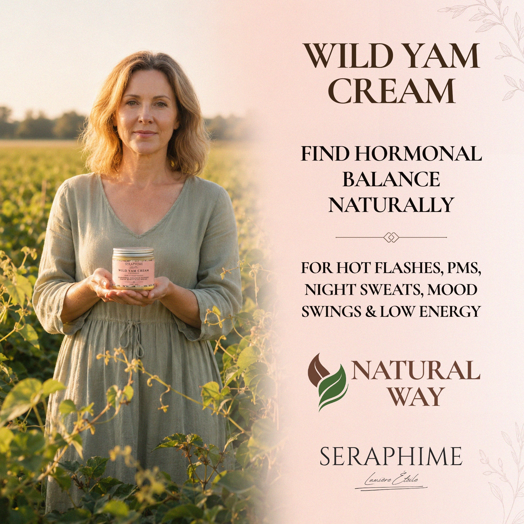 Wild Yam Cream for Hormone Balance (Lavender)