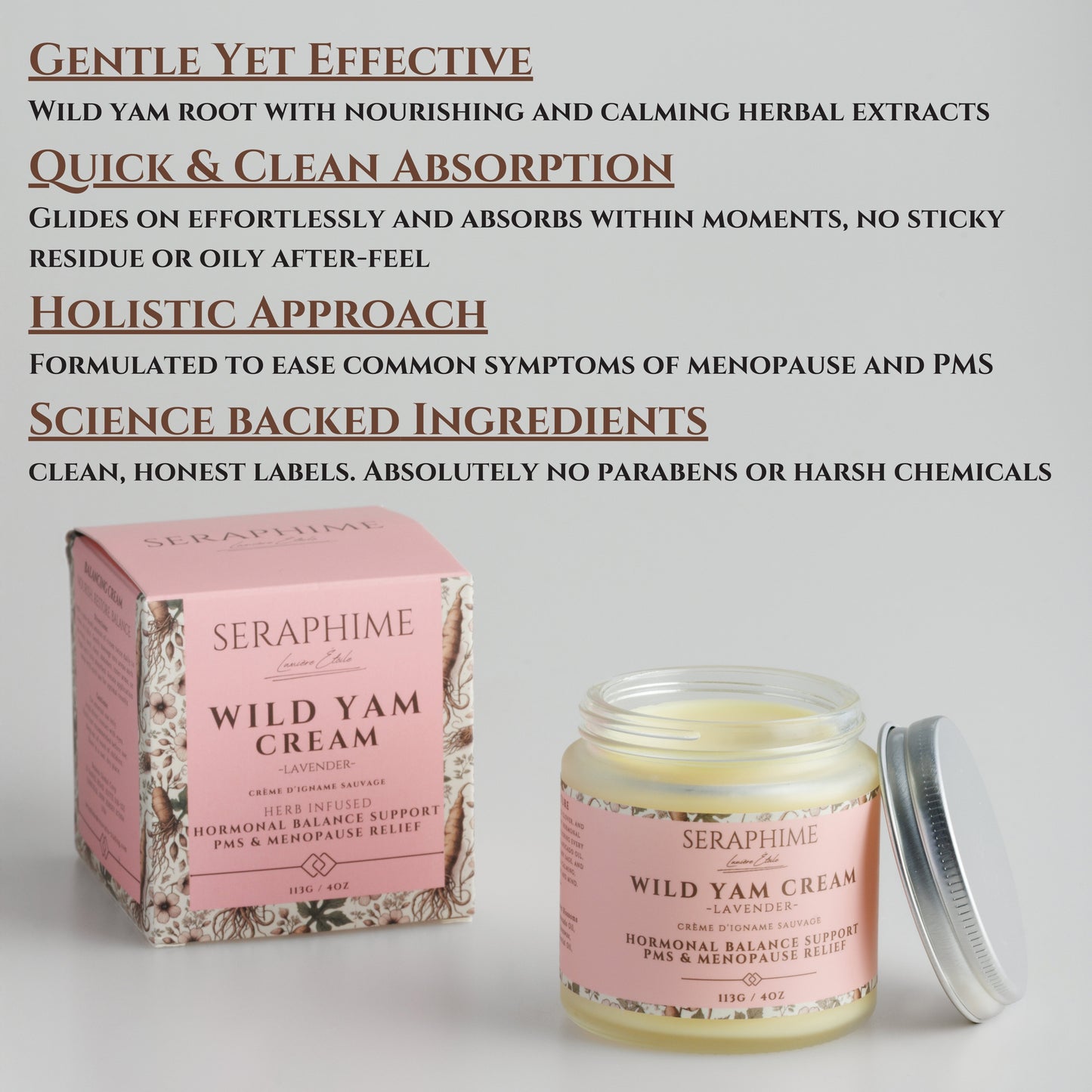 Wild Yam Cream for Hormone Balance (Lavender)