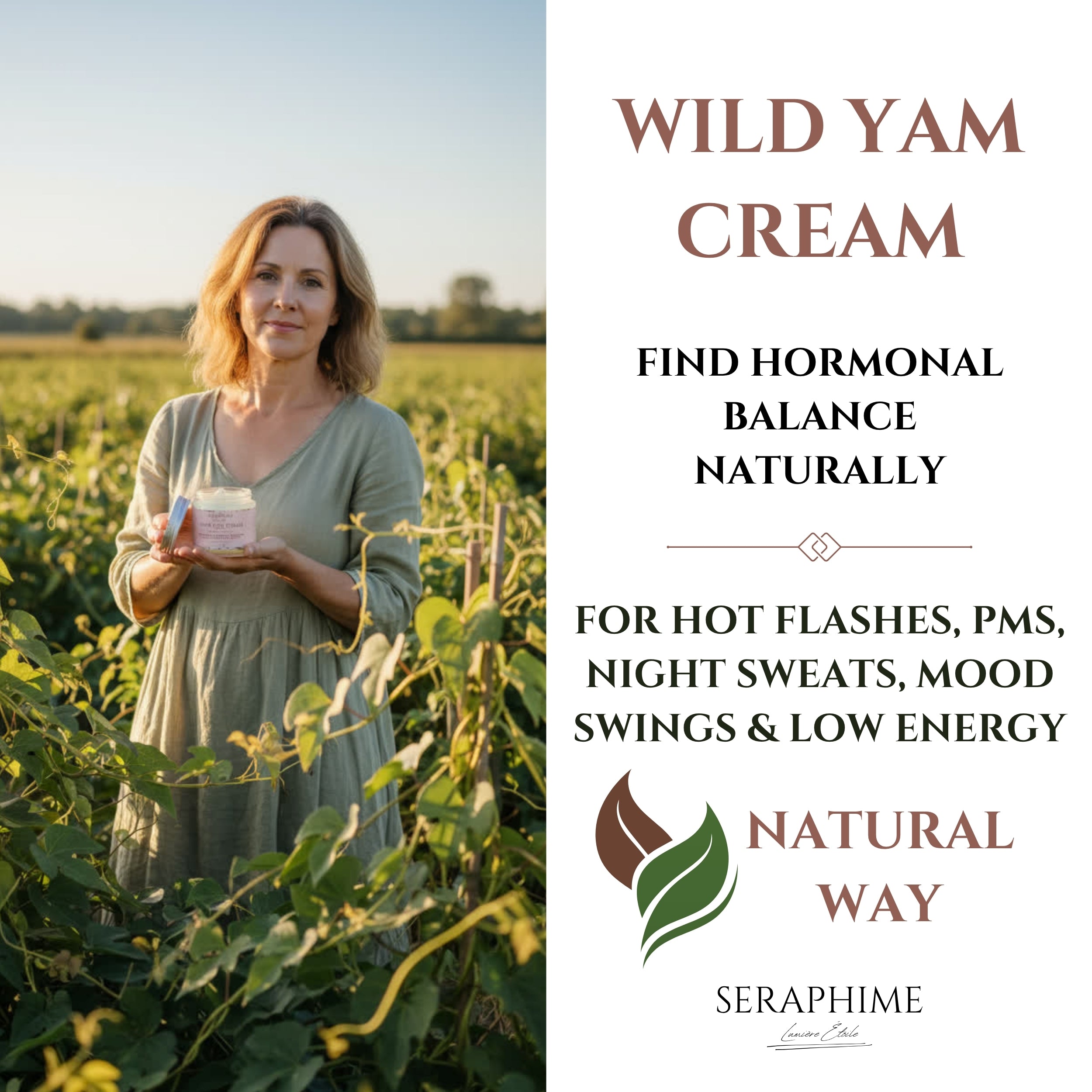 Wild Yam Cream for Hormone Balance (Lavender)