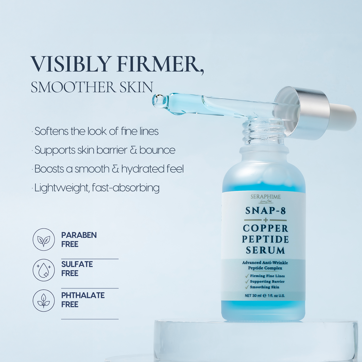 Snap 8 Peptide Serum with 1% GHK-CU Copper Peptide