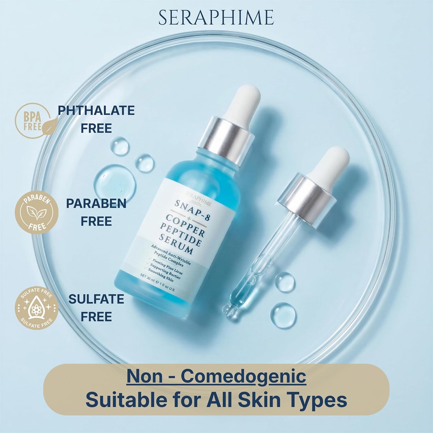 Snap 8 Peptide Serum with 1% GHK-CU Copper Peptide