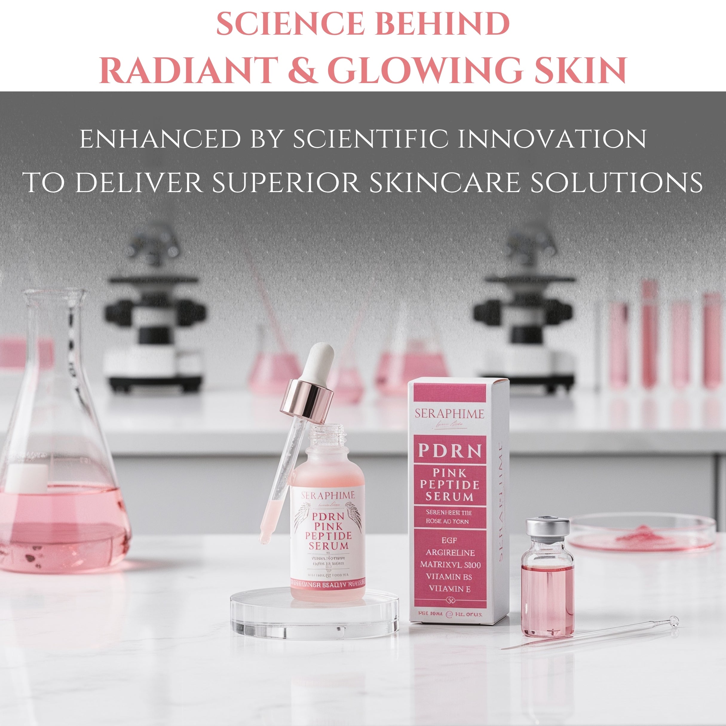 PDRN Salmon DNA Pink Peptide Serum with EGF, Argireline & Matrixyl 3000