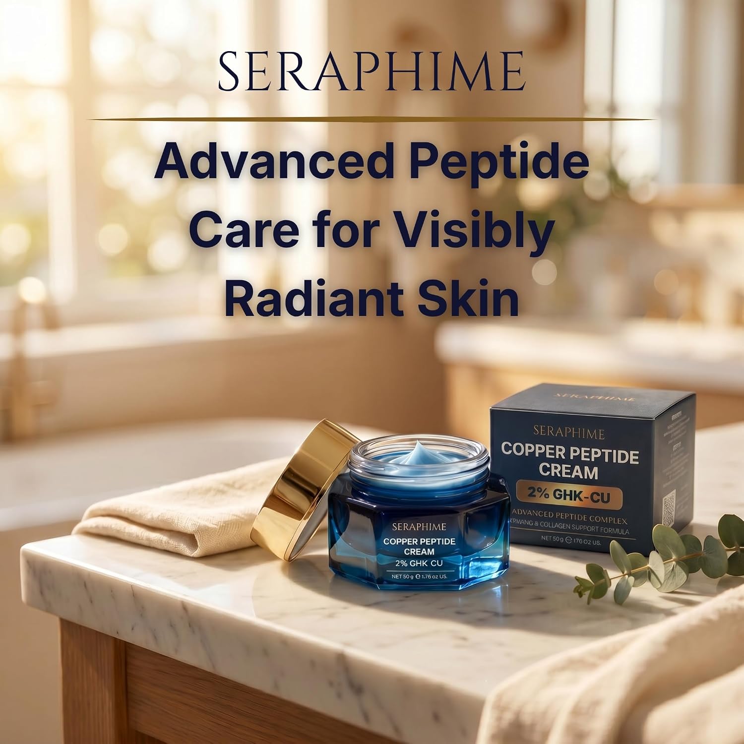Copper Peptide Cream – GHK-Cu Peptide Face Moisturizer with Topical Copper Peptides