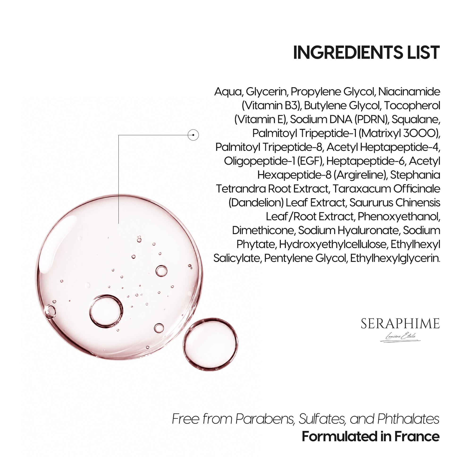 PDRN Salmon DNA Pink Peptide Serum with EGF, Argireline & Matrixyl 3000