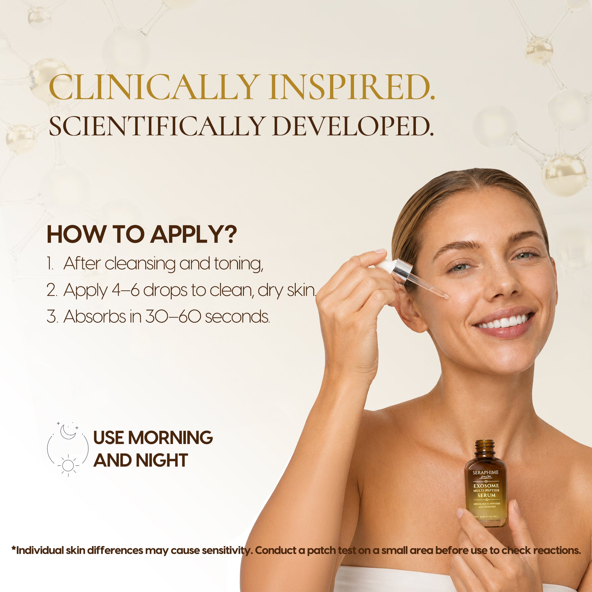 Exosomes for Skin Serum – Anti-Aging Multi Peptide Serum for Face, Fine Lines & Microneedling